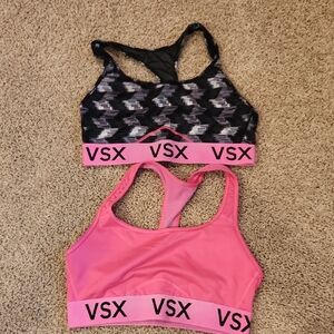 VSX Black and Pink Sports Bras